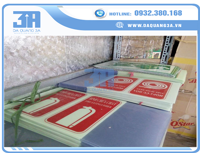 Biển báo PCCC dạ quang chính hãng tại Quảng Ninh