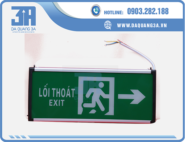 Đèn exit dùng điện giá rẻ tại Hà Nội 