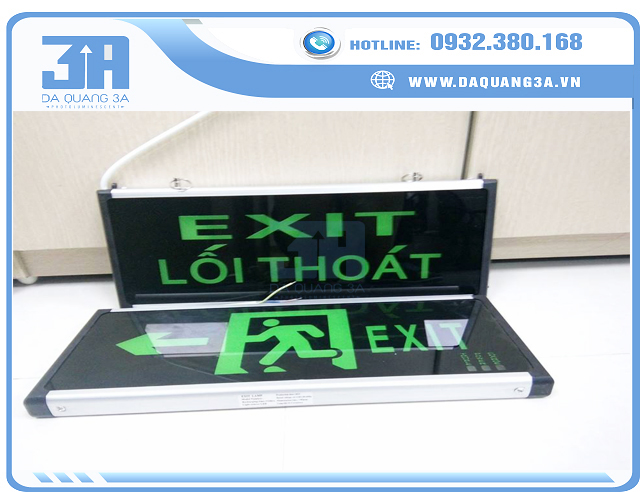 Đèn exit, đèn exit sự cố giá rẻ, chất lượng tốt