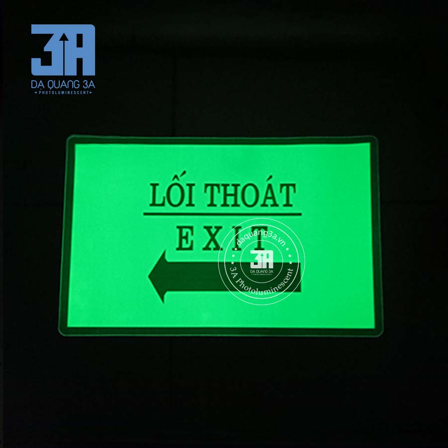 BIỂN BÁO EXIT DẠ QUANG, BIÊN BÁO EXIT, ĐÈN EXIT DẠ QUANG TỰ PHÁT SÁNG GIÁ RẺ