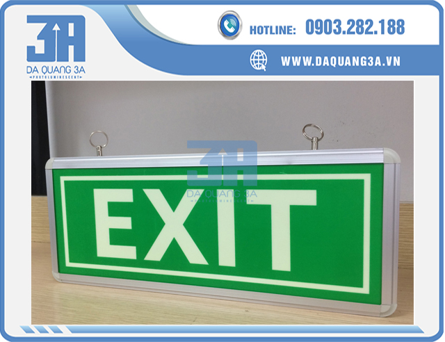 ĐÈN EXIT DẠ QUANG 1 MẶT GIÁ RẺ, CHÍNH HÃNG