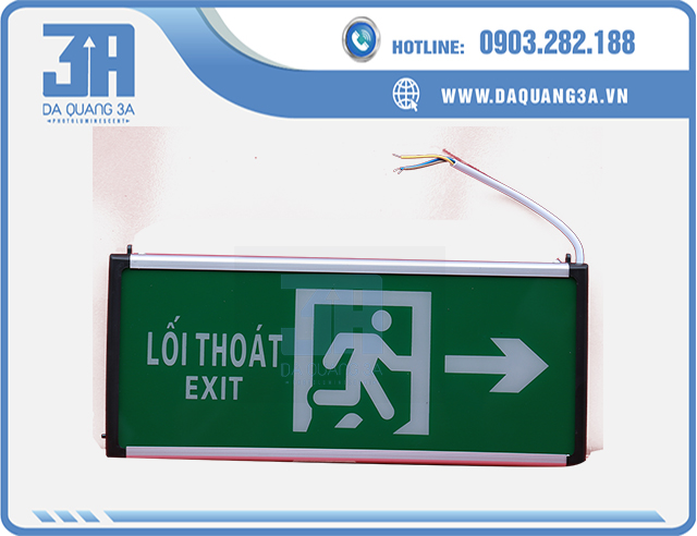 ĐÈN EXIT, ĐÈN SỰ CỐ CHÍNH HÃNG 3A